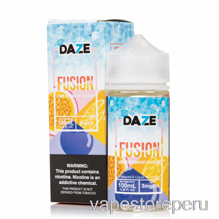 Vape Smoke Helado De Limón, Maracuyá Y Arándano - 7 Daze Fusion - 100ml 6mg